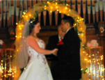 Beautiful Indiana wedding in historic wedding chapel, Richmond, Indiana